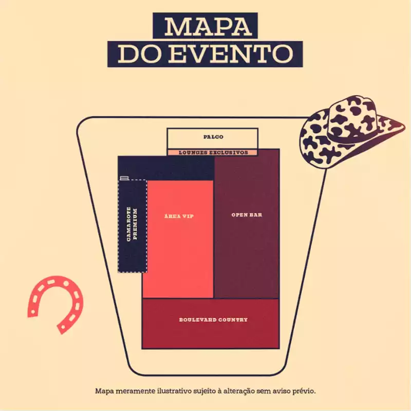 Festa Country 2025: mapa (Foto: Divulgação)